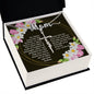 Artisan Crafted Stainless Steel Faith Cross Necklace ~John 19:26-27~
