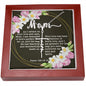 Artisan Crafted Stainless Steel Faith Cross Necklace ~Psalm 139:13-14~