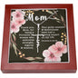 Artisan Crafted Stainless Steel Faith Cross Necklace ~Proverbs 31:25-28~