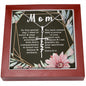 Artisan Crafted Stainless Steel Faith Cross Necklace ~Exodus 20:12~