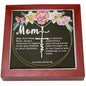 Artisan Crafted Stainless Steel Faith Cross Necklace ~Proverbs 23:22-25~
