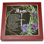 Artisan Crafted Stainless Steel Faith Cross Necklace ~1 Timothy 5:8~