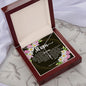 Artisan Crafted Stainless Steel Faith Cross Necklace ~Psalm 139:13-14~