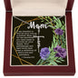 Artisan Crafted Stainless Steel Faith Cross Necklace ~1 Timothy 5:8~