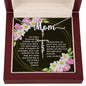 Artisan Crafted Stainless Steel Faith Cross Necklace ~John 19:26-27~