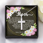 Artisan Crafted Stainless Steel Cross Necklace ~Psalm 139:13-14~