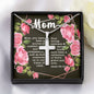 Artisan Crafted Stainless Steel Cross Necklace ~Isaiah 66:13~