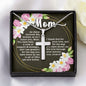 Artisan Crafted Stainless Steel Cross Necklace ~John 19:26-27~