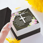 Artisan Crafted Stainless Steel Cross Necklace ~John 19:26-27~