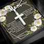 Artisan Crafted Stainless Steel Cross Necklace ~Colossians 3:20~