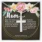 Artisan Crafted Stainless Steel Cross Necklace ~Proverbs 23:22-25~