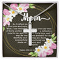 Artisan Crafted Stainless Steel Cross Necklace ~Psalm 139:13-14~