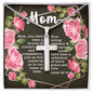 Artisan Crafted Stainless Steel Cross Necklace ~Isaiah 66:13~