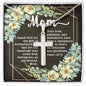 Artisan Crafted Stainless Steel Cross Necklace ~Psalm 127:3~