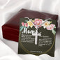Artisan Crafted Stainless Steel Cross Necklace ~Proverbs 23:22-25~