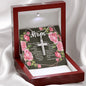 Artisan Crafted Stainless Steel Cross Necklace ~Isaiah 66:13~