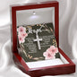 Artisan Crafted Stainless Steel Cross Necklace ~Proverbs 31:25-28~
