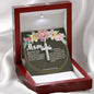 Artisan Crafted Stainless Steel Cross Necklace ~Proverbs 23:22-25~