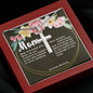 Artisan Crafted Stainless Steel Cross Necklace ~Proverbs 23:22-25~