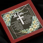 Artisan Crafted Stainless Steel Cross Necklace ~Psalm 127:3~