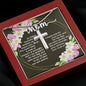 Artisan Crafted Stainless Steel Cross Necklace ~John 19:26-27~