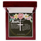 Artisan Crafted Stainless Steel Cross Necklace ~Proverbs 23:22-25~