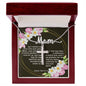 Artisan Crafted Stainless Steel Cross Necklace ~Psalm 139:13-14~