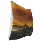 MeditateHealing.com Superior Broadcloth Fabric Throw Pillow Case