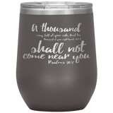 MeditateHealing.com Stainless Steel Vacuum Insulated Wine Tumbler