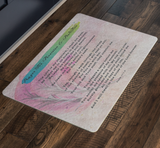 Bible Verses Anti-Slip Protective Doormat Prayer for Provision ~Psalm 23:1-6~ (Design: Dreamy 3)