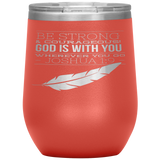 MeditateHealing.com Stainless Steel Vacuum Insulated Wine Tumbler