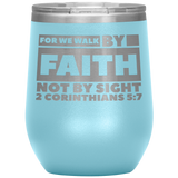 MeditateHealing.com Stainless Steel Vacuum Insulated Wine Tumbler