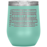 MeditateHealing.com Stainless Steel Vacuum Insulated Wine Tumbler