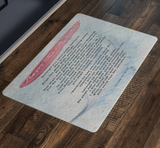 Bible Verses Anti-Slip Protective Doormat Prayer for Protection ~Psalm 91:9-16~ (Design: Dreamy 2)