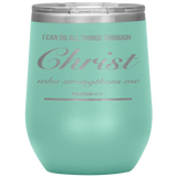 MeditateHealing.com Stainless Steel Vacuum Insulated Wine Tumbler