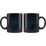 Bible Verses Black Mugs - Psalm 61:2 (Design 3) - Meditate Healing Christian Store