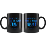 Bible Verses Black Mugs - Psalm 61:2 (Design 11) - Meditate Healing Christian Store