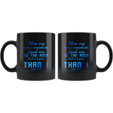 Bible Verses Black Mugs - Psalm 61:2 (Design 6) - Meditate Healing Christian Store