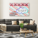 Hope Inspiring Nursery & Kids Bedroom Framed Canvas Wall Art - God Is With Me ~Isaiah 41:10~ (Design: Elephant)