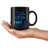 Bible Verses Black Mugs - Psalm 61:2 (Design 6) - Meditate Healing Christian Store