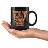 Bible Verses Black Mugs - Philippians 4:13 (Design 5) - Meditate Healing Christian Store