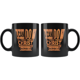 Bible Verses Black Mugs - Philippians 4:13 (Design 5) - Meditate Healing Christian Store
