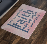 Bible Verses Anti-Slip Protective Doormat ~2 Corinthians 5:7~ Design 19