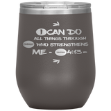 MeditateHealing.com Stainless Steel Vacuum Insulated Wine Tumbler