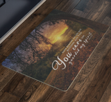 Bible Verses Anti-Slip Protective Doormat - You Granted Me Life And Favor ~Job 10:12~