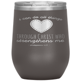 MeditateHealing.com Stainless Steel Vacuum Insulated Wine Tumbler