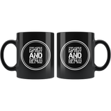Bible Verses Black Mugs - Psalm 119:105 (Design 8) - Meditate Healing Christian Store
