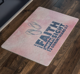 Bible Verses Anti-Slip Protective Doormat ~2 Corinthians 5:7~ Design 2