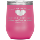 MeditateHealing.com Stainless Steel Vacuum Insulated Wine Tumbler