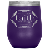 MeditateHealing.com Stainless Steel Vacuum Insulated Wine Tumbler